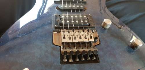 Ibanez Gio blue fancy electric guitar