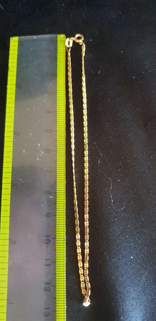 9ct gold anklet chain