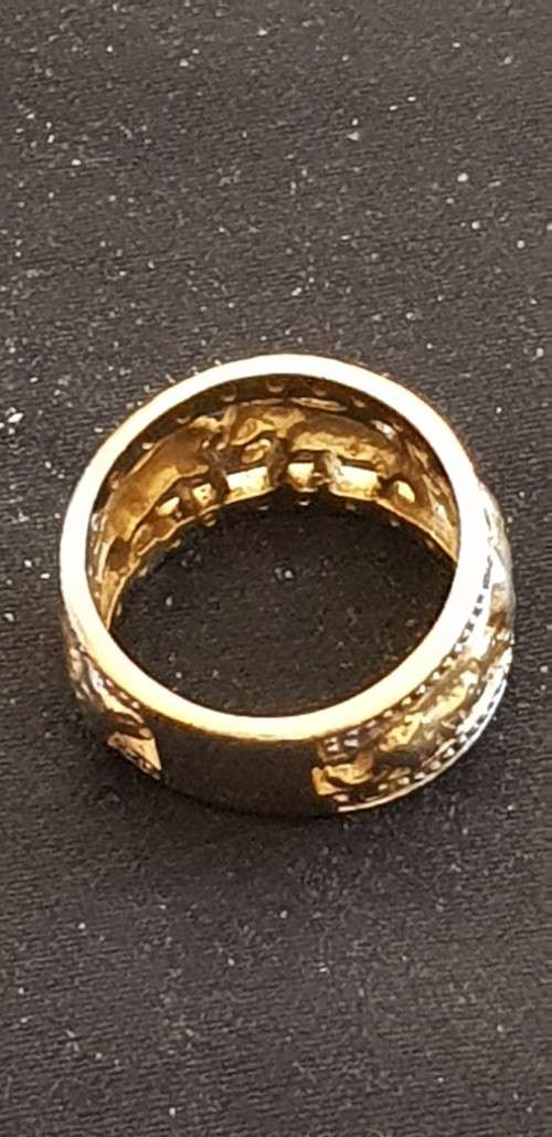 The big 5 Animal safari designer ring set in 14ct gold with 26x diamonds