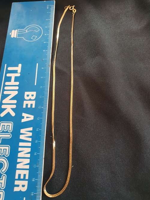 14CT GENUINE GOLD FLAT NECKLACE