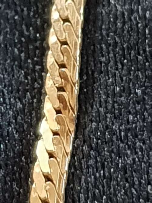 14CT GENUINE GOLD FLAT NECKLACE