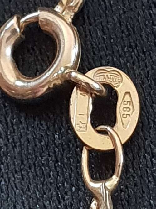 14CT GENUINE GOLD FLAT NECKLACE