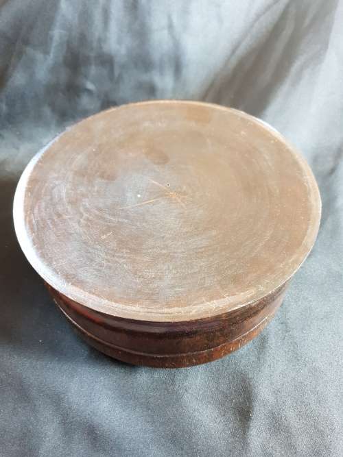 Vintage Round wooden Jewellery Box