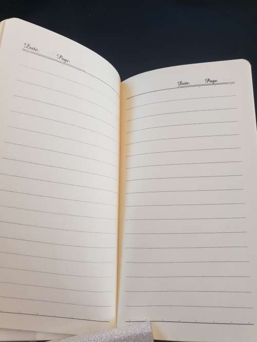 HAPPINESS DIARY- 65 leaves, pocket notebook with glitter design