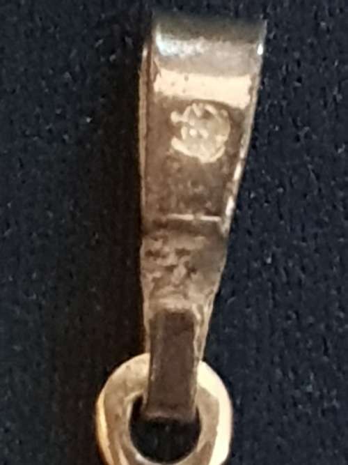 gold plated on silver crucifix pendant