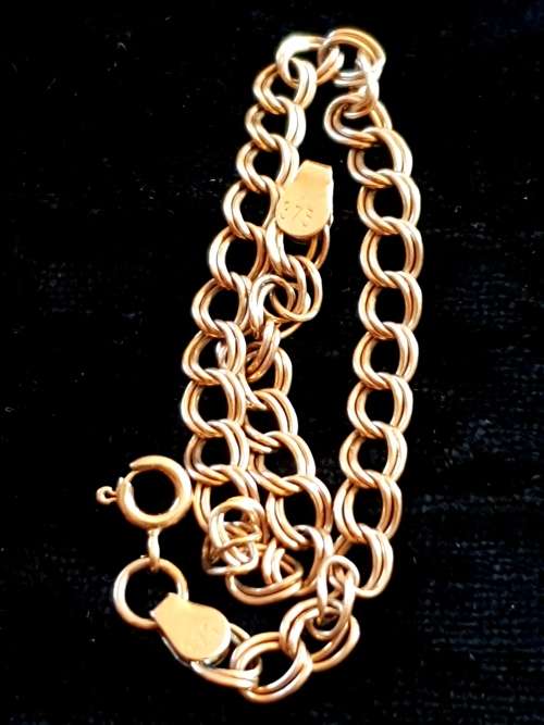 Bracelet Double link 9ct gold