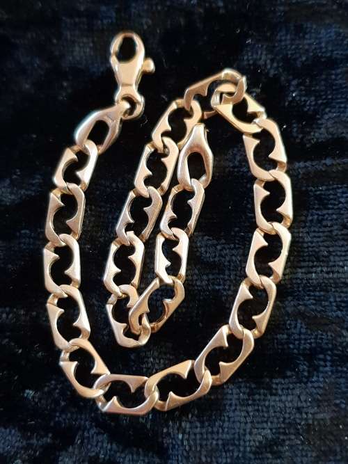 Rare Link 9ct yellow gold Bracelet made in Italy