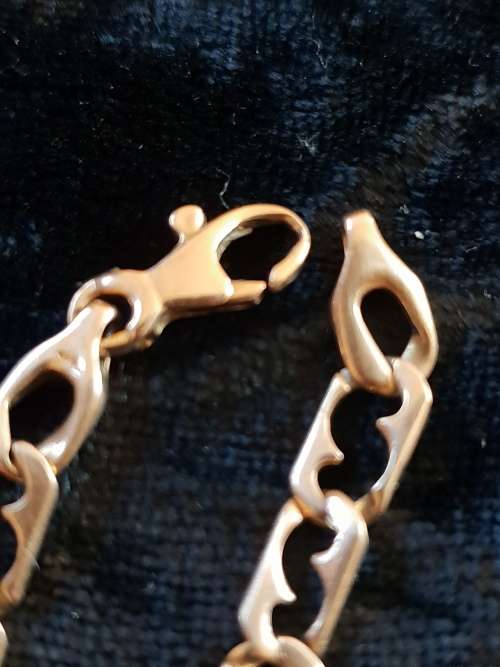 Rare Link 9ct yellow gold Bracelet made in Italy