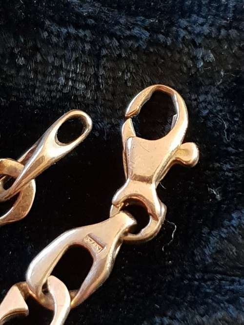 Rare Link 9ct yellow gold Bracelet made in Italy