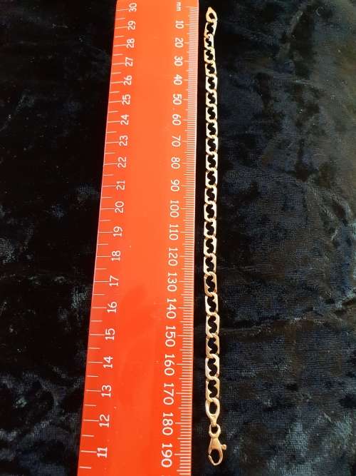 Rare Link 9ct yellow gold Bracelet made in Italy