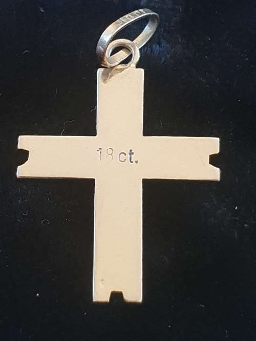 VERY CUTE 18CT GENUINE GOLD CROSS