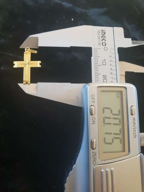 VERY CUTE 18CT GENUINE GOLD CROSS