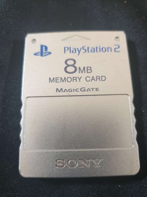 Playstation 2 8mb Memory card-silver