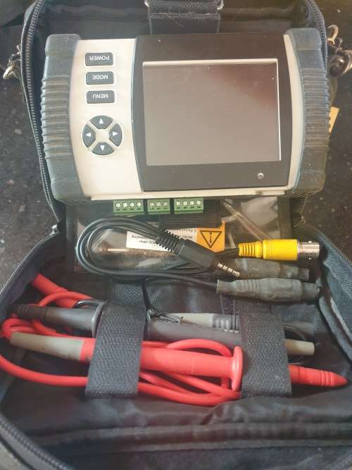 mobile Video Test monitor in black carry case