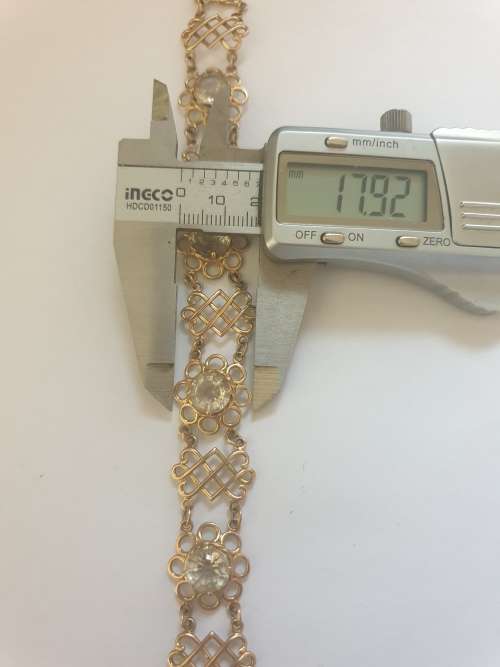 Rare Vintage `Zeeta` solid gold bracelet