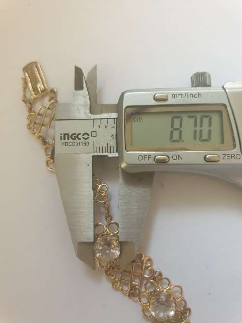 Rare Vintage `Zeeta` solid gold bracelet