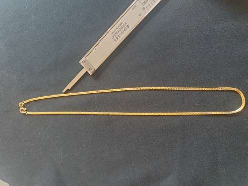14CT GENUINE GOLD FLAT NECKLACE