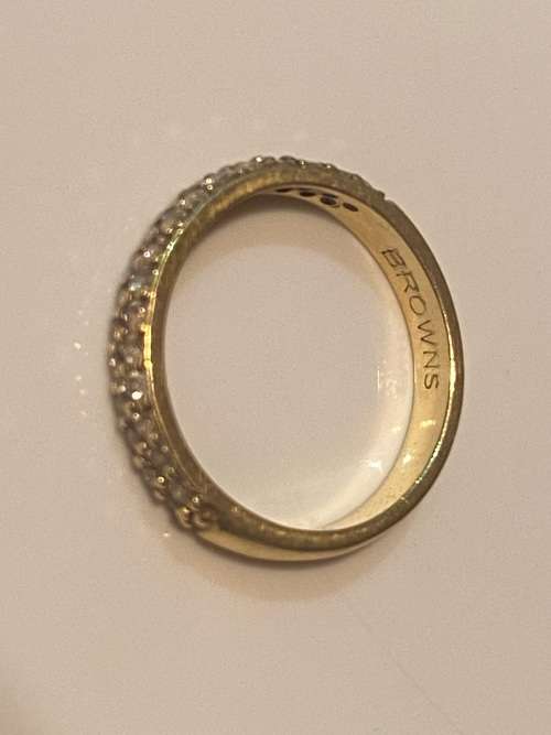 18ct gold Eternity Diamond Band ring