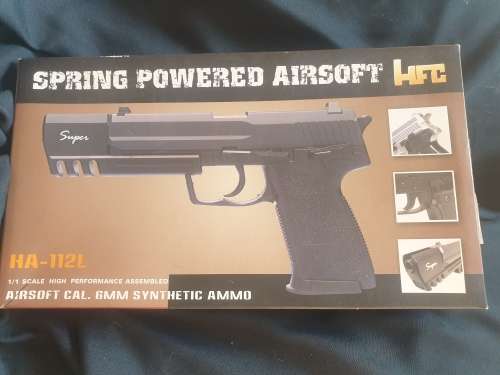 Spring powered airsoft super HFC pistol model HA112-L