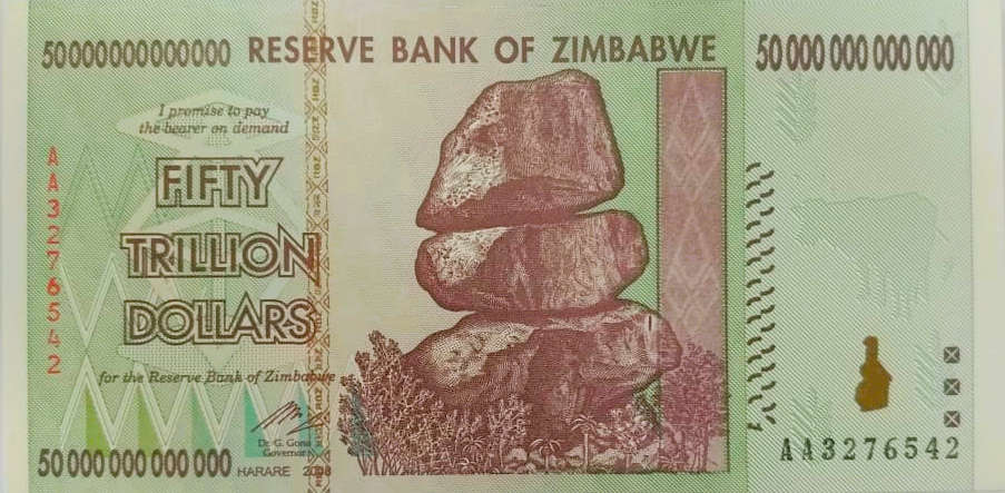 Zimbabwe 50 Trillion Dollars - 2008 / Uncirculated CRISP