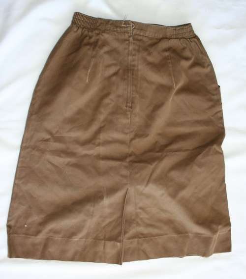 SADF -- FEMALE NUTRIA BROWN SKIRT-- BUSH WAR ERA --RARE
