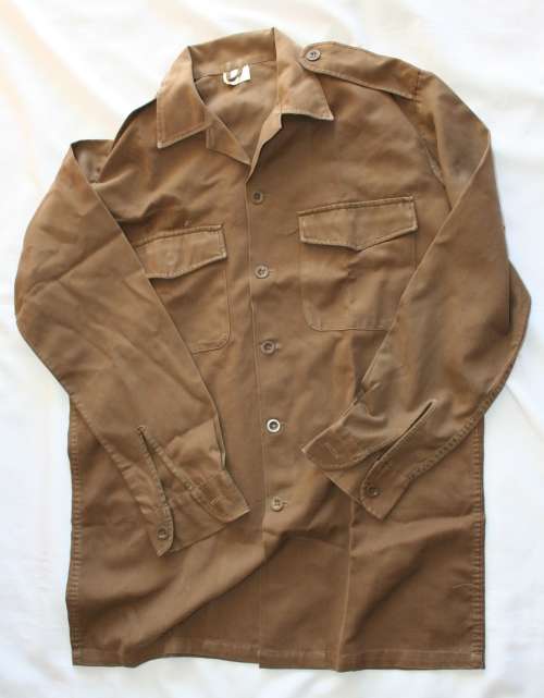 SADF NUTRIA BROWN SHIRT-- LARGE -- AS USED IN BUSH WAR
