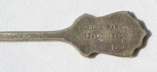 SPRINGBOKS vs NEW ZEALAND - 1949 TOUR - COMMEMORATIVE SPOON -- VERY RARE