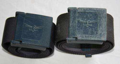 SAAF-- 2 X BELT AND BUCKLE SETS FOR AIR FORCE STEP-OUT DRESS TROUSERS.