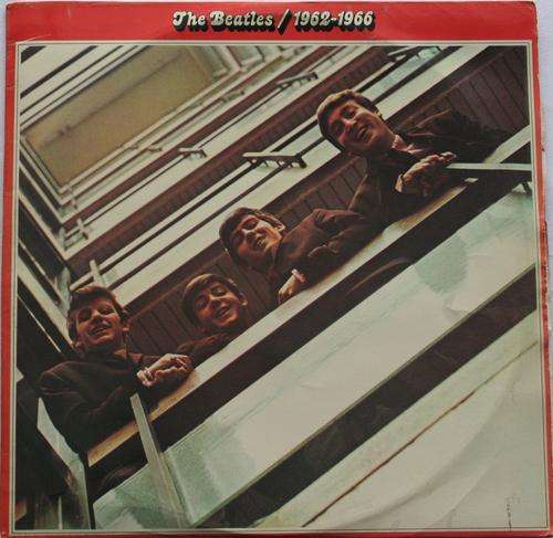 THE BEATLES---RED ALBUM-- 1962-1966 -- DOUBLE VINYL LP RECORD
