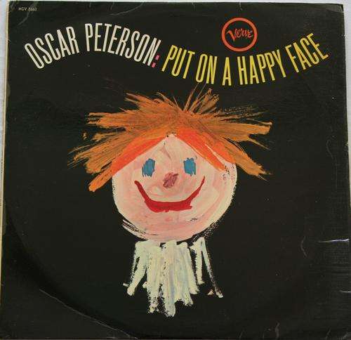 OSCAR PETERSON - PUT ON A HAPPY FACE -- VINYL LP RECORD