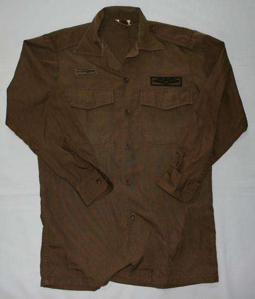 SADF NUTRIA BROWN SHIRT -- SIZE: MEDIUM -- PARABAT -- AS USED IN BUSH WAR