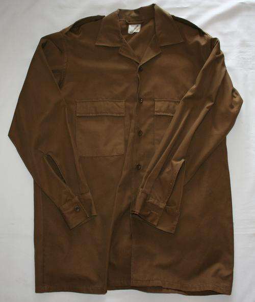 SADF NUTRIA BROWN SHIRT-- SIZE : LARGE -- AS USED IN BUSH WAR