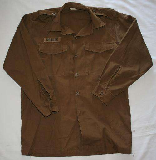 SADF NUTRIA BROWN SHIRT-- SIZE : MEDIUM -- AS USED IN BUSH WAR