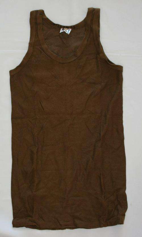 SADF Nutria brown VEST / UNDERSHIRT -- SIZE 30 inch chest / 76 cm