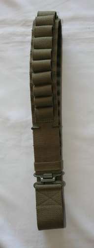 SADF CANVAS BANDOLIER FOR 12-GAUGE SHOTGUN -- VERY GOOD CONDITION