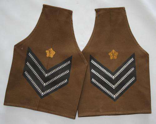 SADF-- ARMY-- PAIR OF RANK BRASSARD SLEEVES-- STAFF-SERGEANT -- BUSH WAR ERA