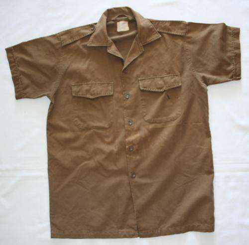 SADF NUTRIA BROWN SHIRT-- SIZE : MEDIUM -- AS USED IN BUSH WAR