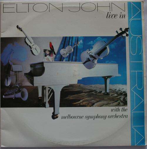ELTON JOHN -- LIVE IN AUSTRALIA -- DOUBLE VINYL LP RECORD