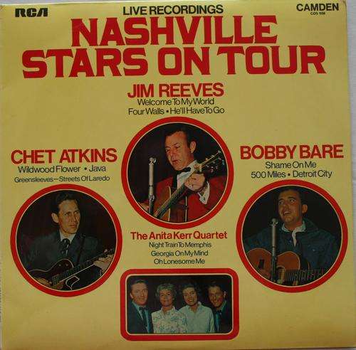 NASHVILLE STARS ON TOUR -- LIVE -- VINYL LP RECORD