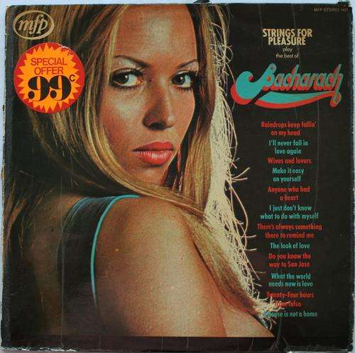 STRINGS OF PLEASURE PLAY THE BEST OF BURT BACHARACH --VINYL LP RECORD