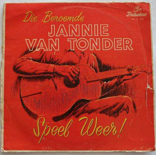 DIE BEROEMDE JANNIE VAN TONDER -- SPEEL WEER ! --- VINTAGE VINYL LP RECORD