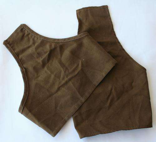 SADF -- 2 X ARMY NUTRIA BROWN RANK BRASSARD SLEEVES -- BLANK