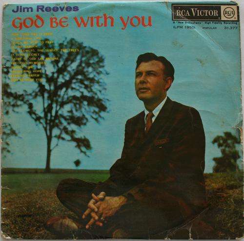 JIM REEVES -- GOD BE WITH YOU -- VINYL LP RECORD