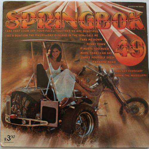 SPRINGBOK HIT PARADE VOL: 49 -- VINYL LP RECORD