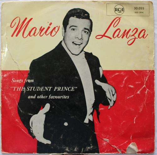 R4.00 SPECIAL -- MARIO LANZA - SONGS FROM THE STUDENT PRINCE -- VINYL LP RECORD