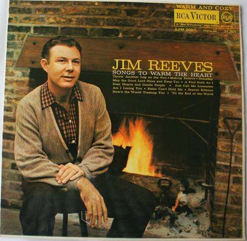 JIM REEVES -- SONGS TO WARM THE HEART -- VINYL LP RECORD