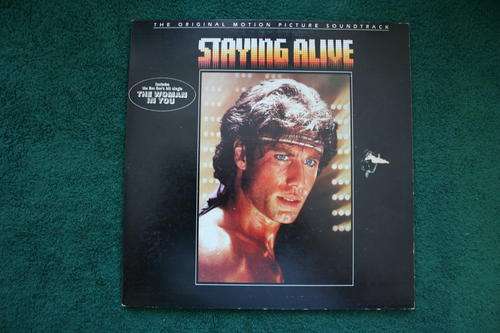 STAYING ALIVE--ORIGINAL MOVIE SOUNDTRACK--VINYL LP RECORD