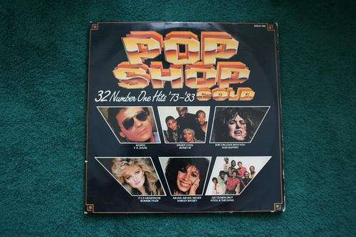 POP SHOP GOLD --32 NUMBER 1 HITS '73-- '83  --DOUBLE VINYL LP RECORD