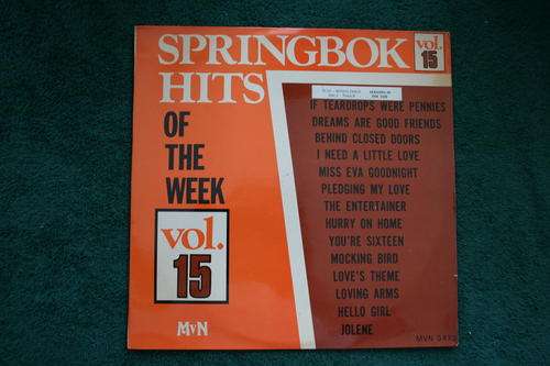 SPRINGBOK HITS OF THE WEEK --VOL 15 -- VINYL LP RECORD