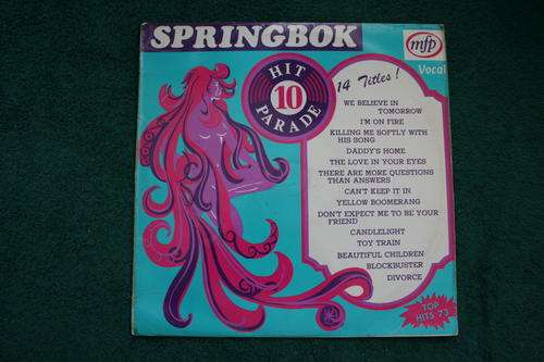 SPRINGBOK HIT PARADE VOL: 10 -- VINYL LP RECORD